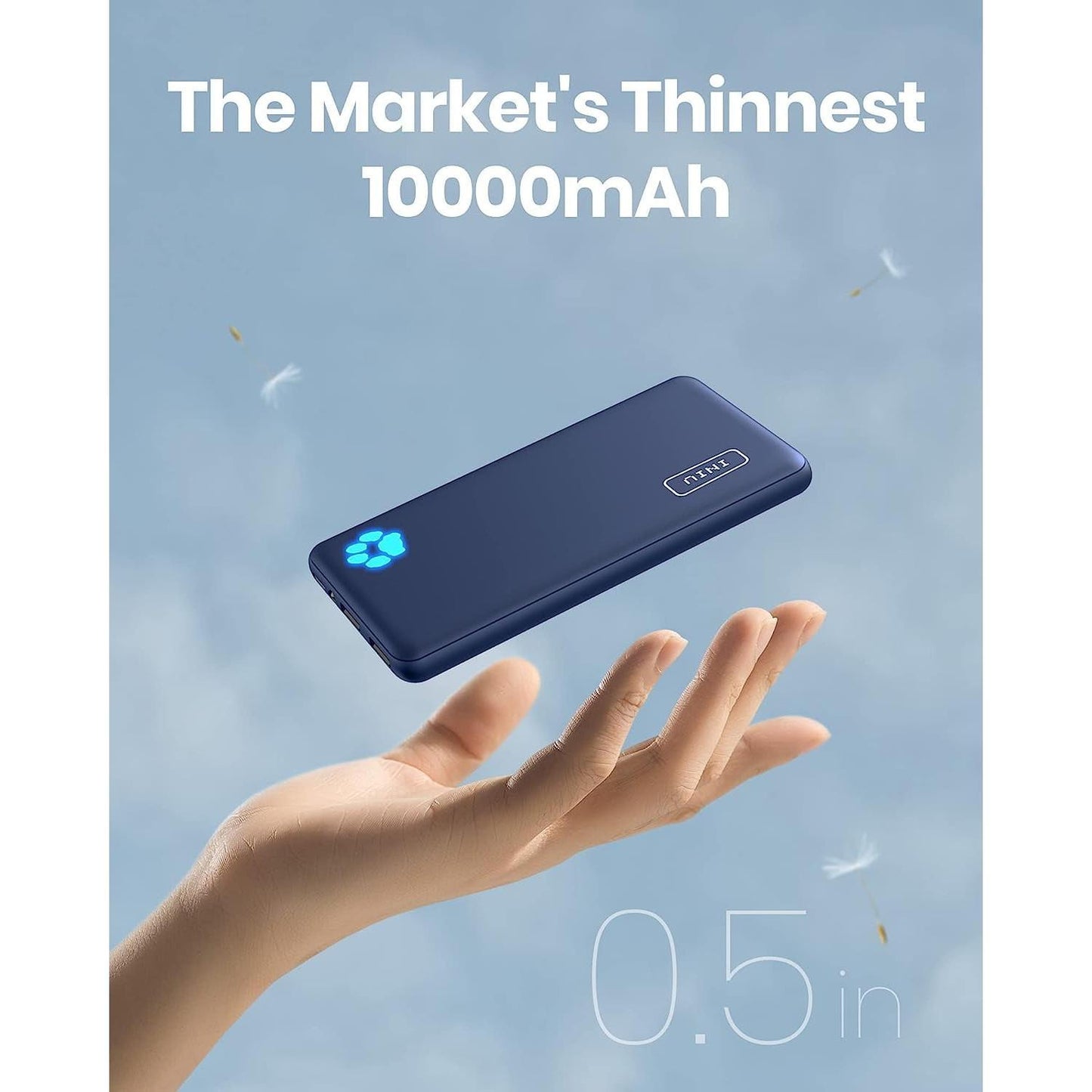 20000mAh Portable Power Bank, 45W Fast Charging with Dual USB-A & Type-C Ports for Phone, Tablet, Laptop, etc