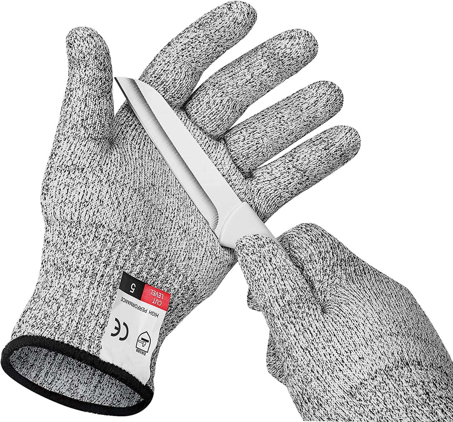 Cut Resistant Gloves, Food Grade Safety Gloves Kitchen Anti Cut Gloves for Cutting, Level 5 Proof Cutting Work Gloves