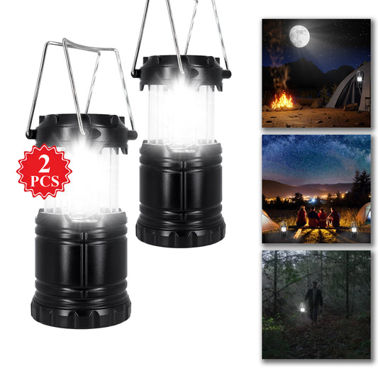 Camping Lights, Outdoor Portable Camping Lantern, for Camping, Hiking, Emergency, Outage,2Pack