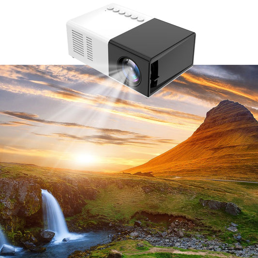 Small Household Projector LED Portable Projector Supports HD 1080p Outdoor Mobile Power Supply