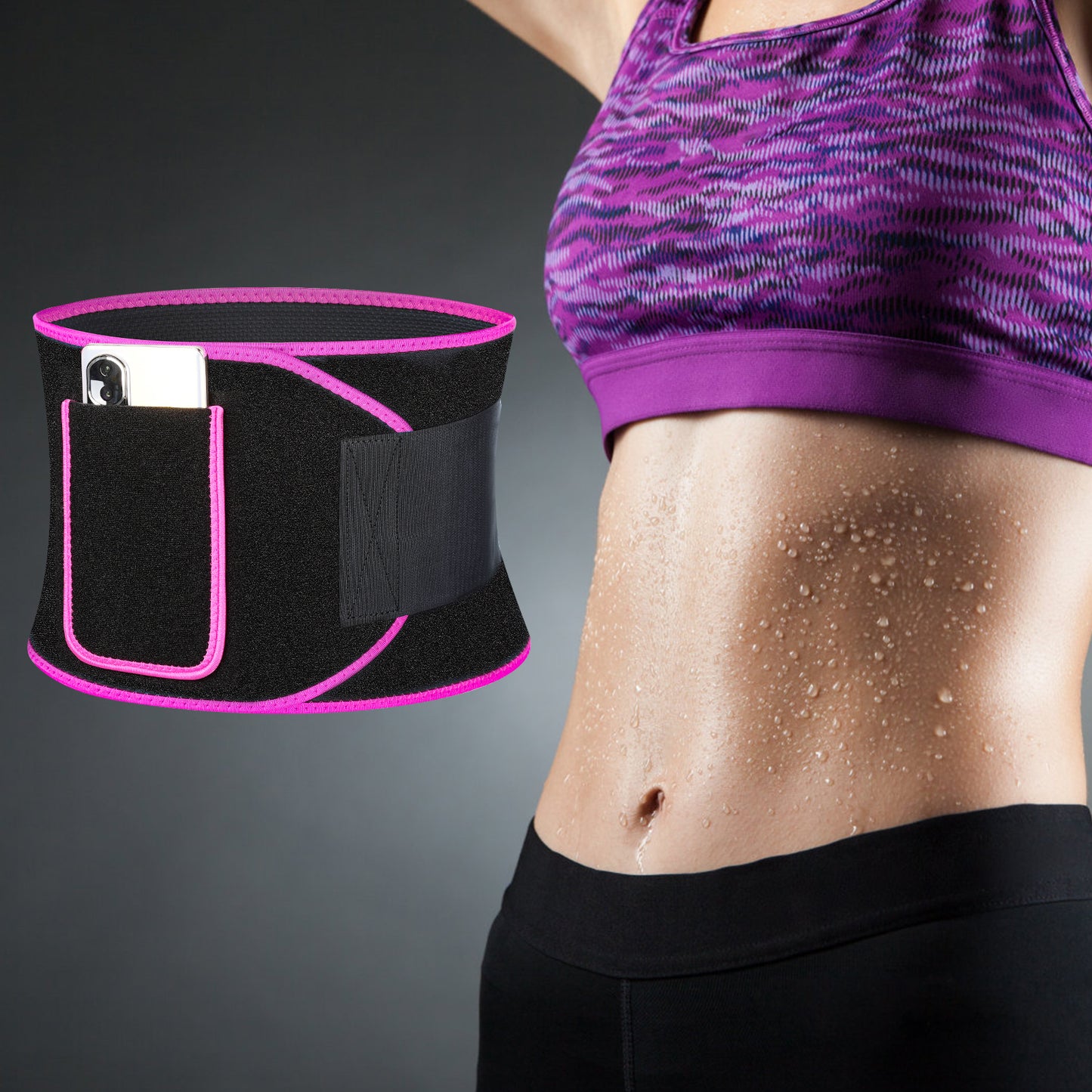 Adjustable Waist Contourer for Weight Loss and Sweating, Fitness, Sauna, Sports