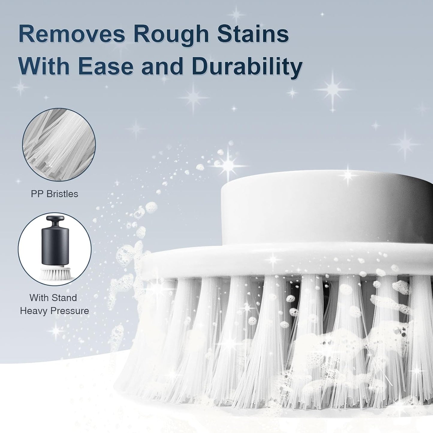 Electric Spin Scrubber Brush Head Set, 8 Pack of Replaceable Heads Compatible with All ANS-8051A & ANS-8050 Brand Electric Cleaning Brushes for Household Use