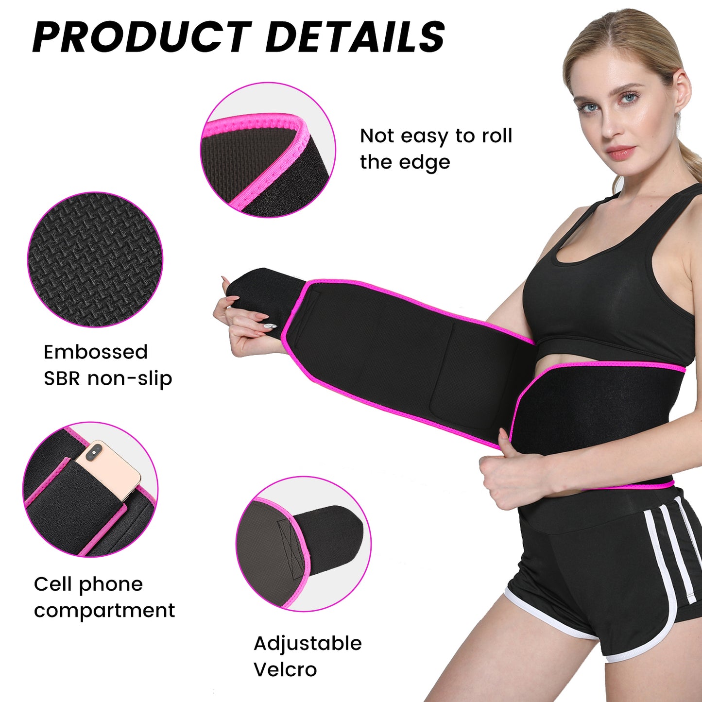 Adjustable Waist Contourer for Weight Loss and Sweating, Fitness, Sauna, Sports