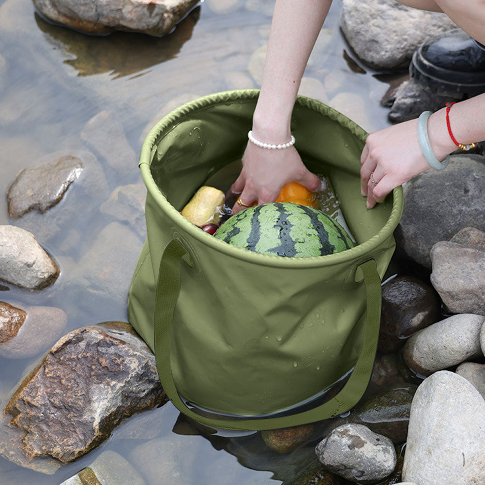 Picnic Bucket Camping Accessories Cooking Collapsible Foldable Fishing Multifunction Travel