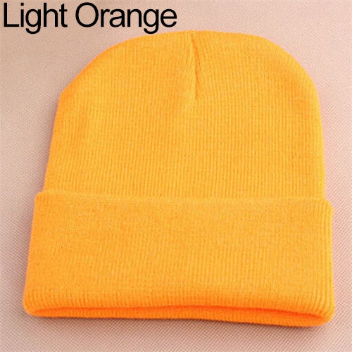 Men Women Beanie Knit Ski Cap Hip-Hop Winter Warm Elastic Wool Yarn Cuff Hat