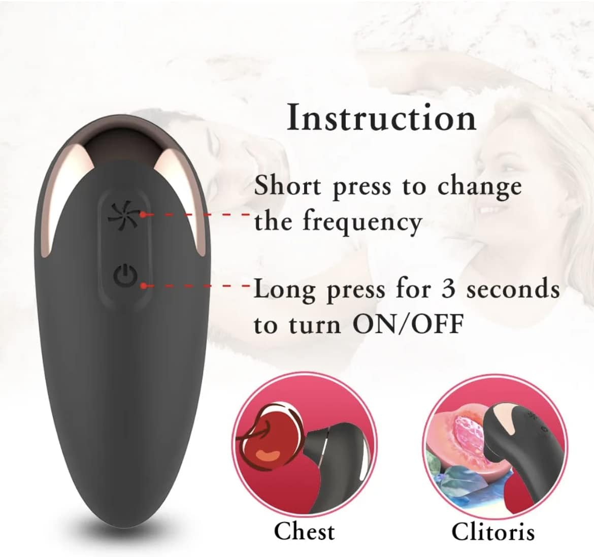 Clit Vibrator Sucking Nipples Stimulator, 9 Modes Adult Sex Toys, Rechargeable & Waterproof Adult Sex Toys for Women Couples