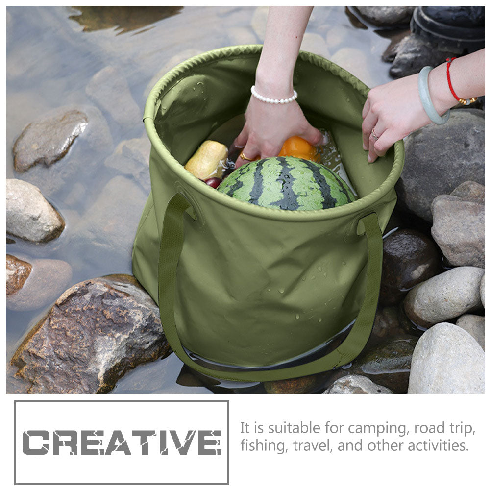 Picnic Bucket Camping Accessories Cooking Collapsible Foldable Fishing Multifunction Travel