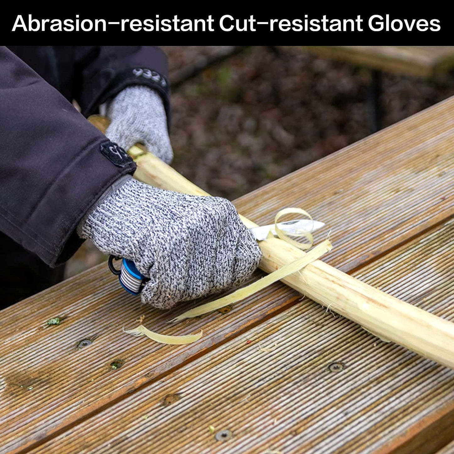 Cut Resistant Gloves, Food Grade Safety Gloves Kitchen Anti Cut Gloves for Cutting, Level 5 Proof Cutting Work Gloves