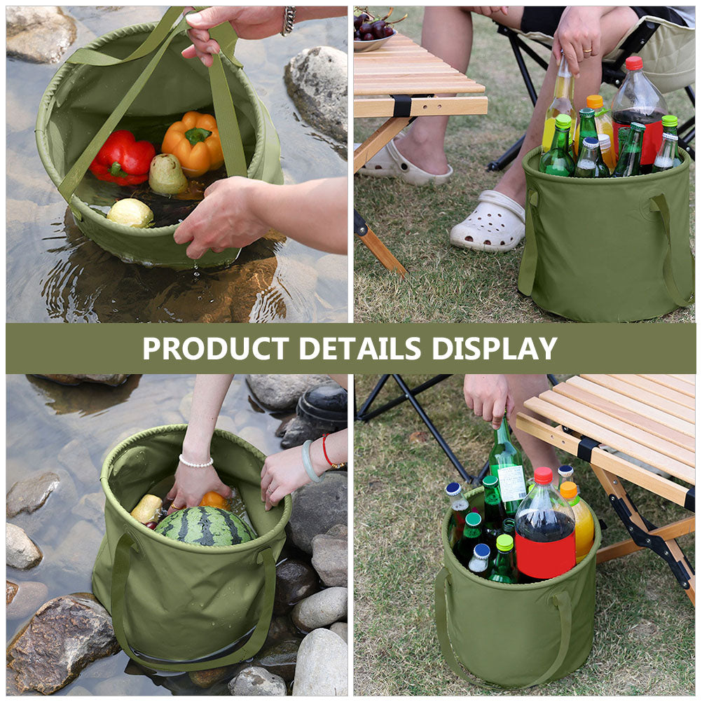 Picnic Bucket Camping Accessories Cooking Collapsible Foldable Fishing Multifunction Travel