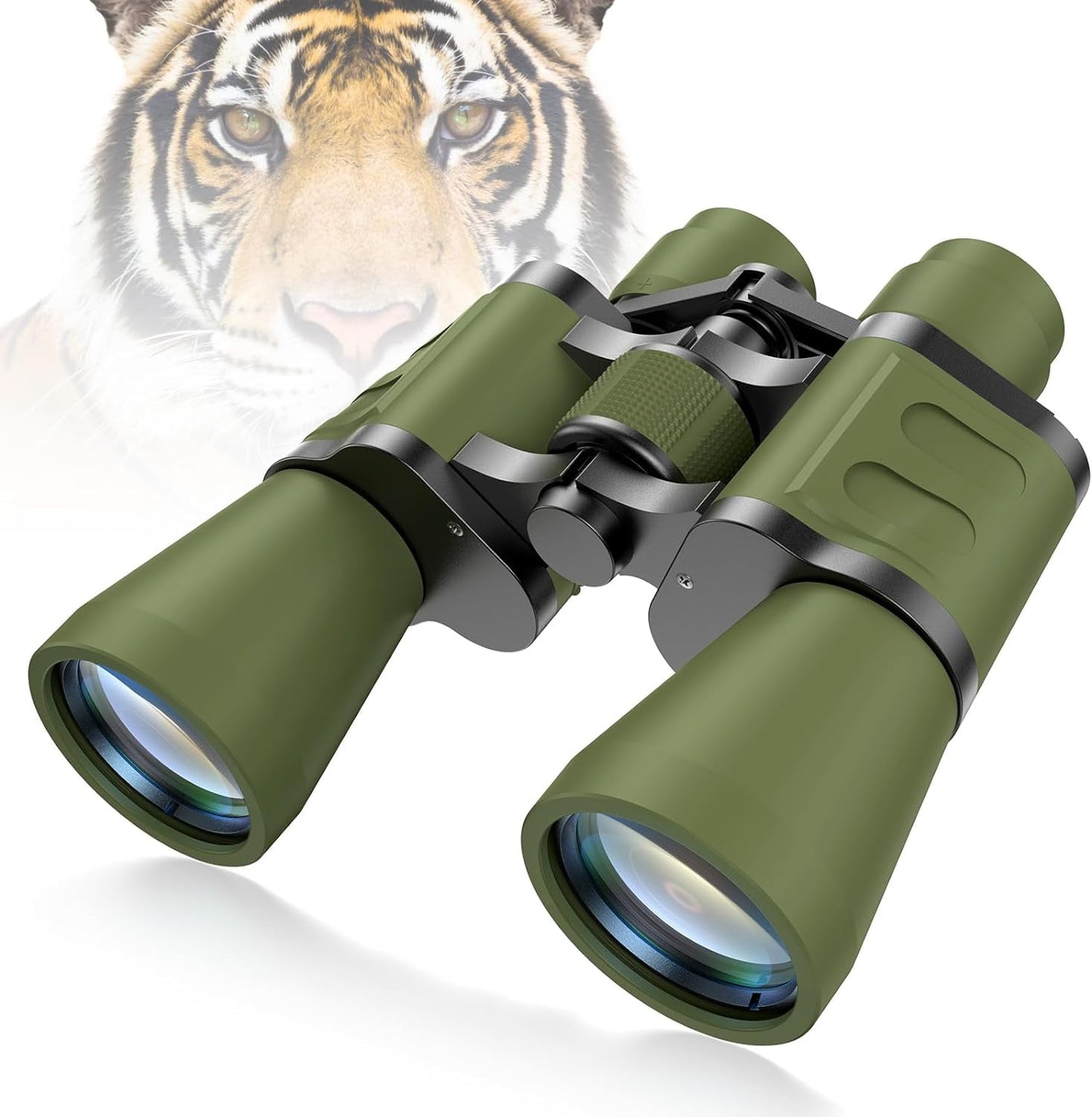 Juyafio 12x50 Binoculars for Adults,HD Binoculars with Low Light Night Vision, Clear FMC BAK4 Prism Lens, Binoculars for Hunting Birds Watching Traveling Stargazing Outdoor Sport, Black